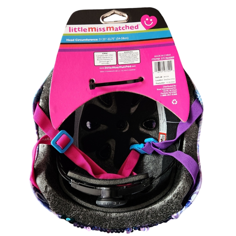 LIL MISMATCHED Sequin Helmet NWT - Picture 2 of 4